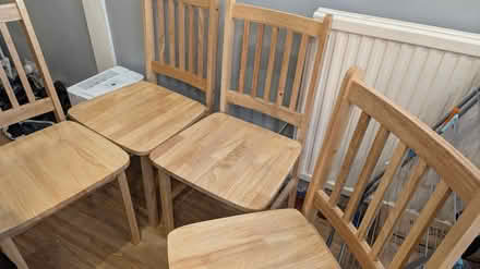 Photo of free 4 wooden chairs (RG4) #2