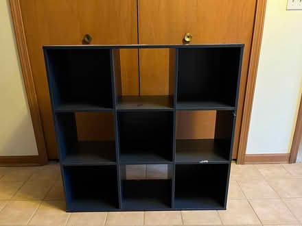 Photo of free 9-cube set of cubbies/shelves (northeast ann arbor) #1