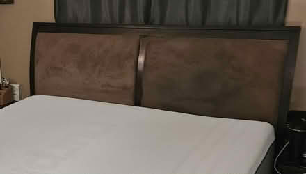 Photo of free king bed headboard set (Streamwood) #1