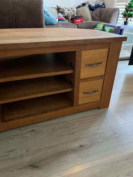 Photo of free Next Cambridge Solid Oak TV Unit (Mill Green AL7) #4