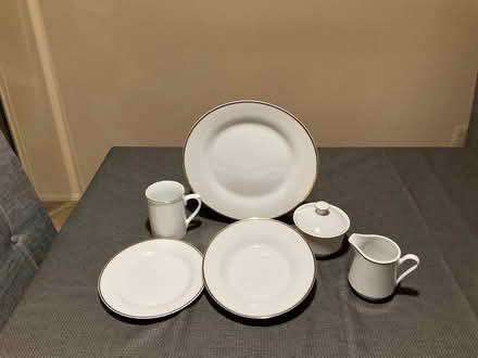 Photo of free Gold rimmed China set (Somerset, NJ, off DeMott Lane) #1