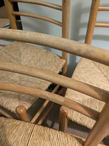 Photo of free 3 wicker seat chairs (Long Eaton ng10) #4