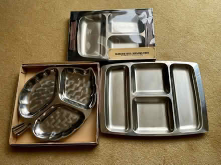 Photo of free Stainless Steel Trays x3 (Bollington SK10) #1