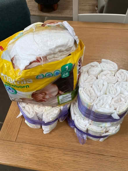 Photo of free Selection of newborn nappies (Openwoodgate, Belper) #1