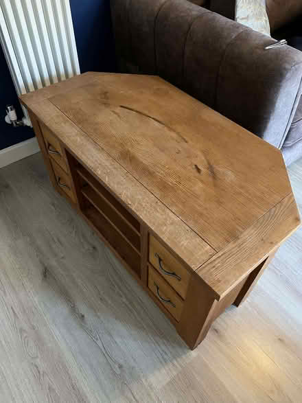 Photo of free Next Cambridge Solid Oak TV Unit (Mill Green AL7) #3