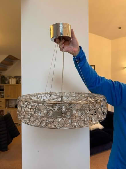Photo of free Round Crystal Chandelier (Elmstead BR7) #1
