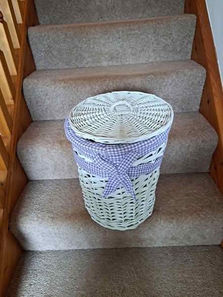 Photo of free Small wicker laundry/ toy basket (Coulsdon CR5) #3