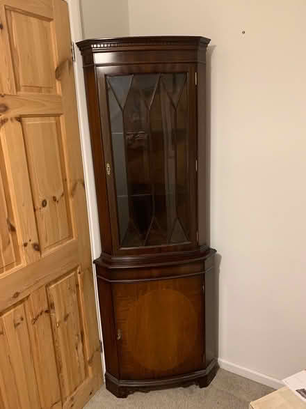 Photo of free Lovely glass fronted corner Unit (crowborough TN6) #1