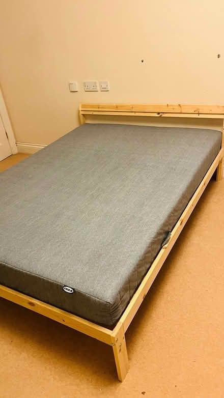 Photo of free wooden bed and Mattress - double (Berkhamsted HP4) #1