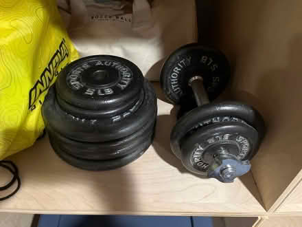 Photo of free Weights and dumbell (Caldwell) #1