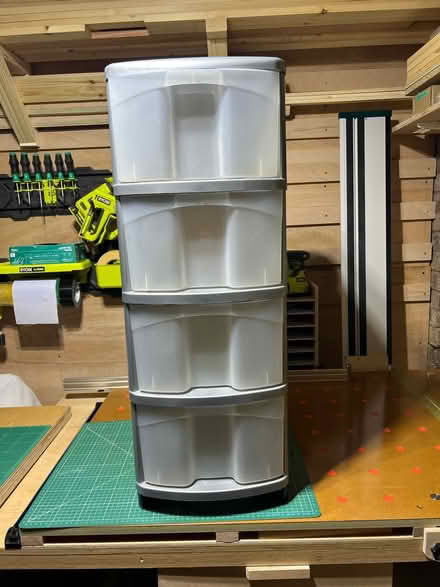 Photo of free Tall drawer storage unit (WOODNEWTON, Nr. OUNDLE) #2
