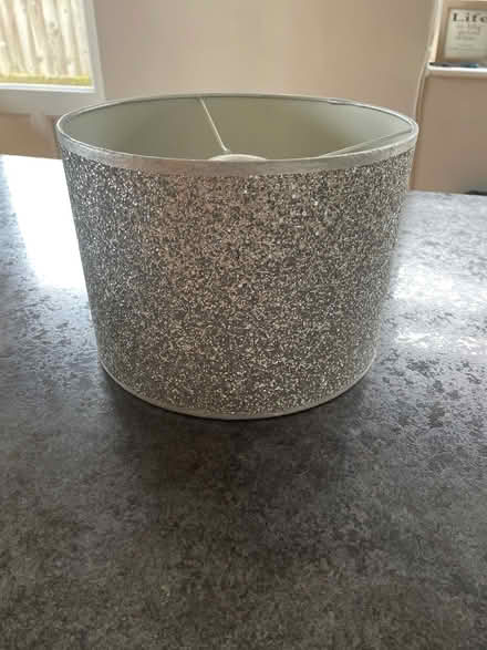 Photo of free Silver glitter ceiling lampshade (Waterlooville PO8) #1