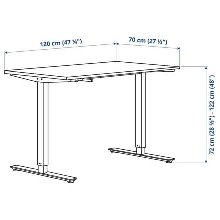 Photo of Adjustable Height Desk Sit or Stand (Winnersh RG41) #1