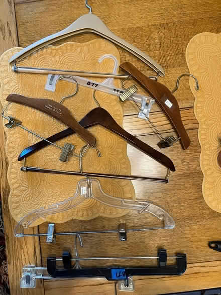 Photo of free Hangers - wood, clip, pants (Old Town Bowie) #2