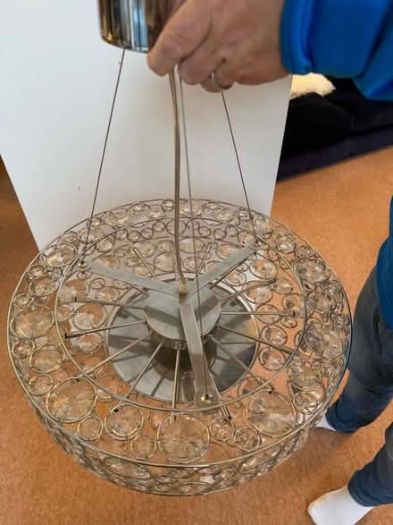 Photo of free Round Crystal Chandelier (Elmstead BR7) #3