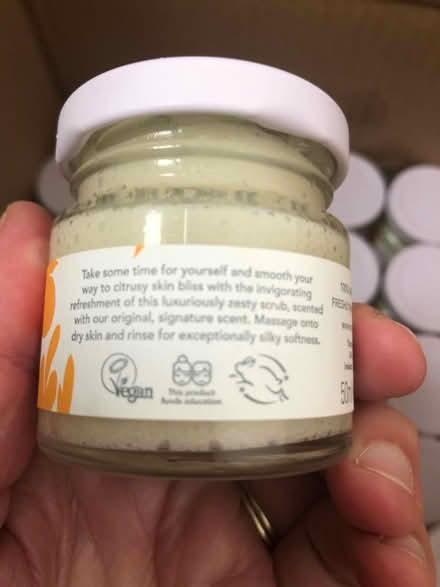 Photo of free 250 x 50ml expired body polish jars (New Addington - Parkway CR0) #2