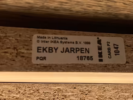 Photo of free Wooden shelf with metal brackets (New Malden KT3) #1