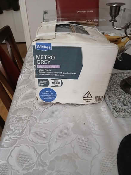 Photo of free Box of gray tiles (Gillingham ME7) #2