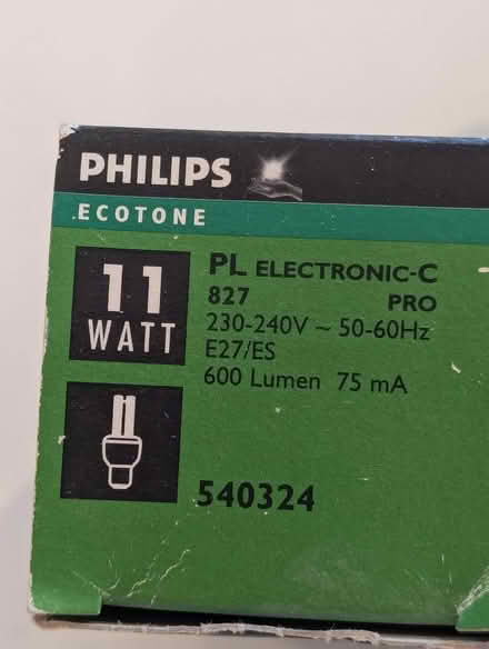 Photo of free Philips Ecotone PLE-C PRO 11W Light bulbs (Weston Park) #2