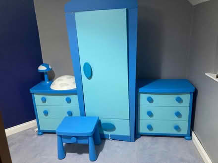 Photo of free Blue bedroom furniture set (Holland RH8) #1