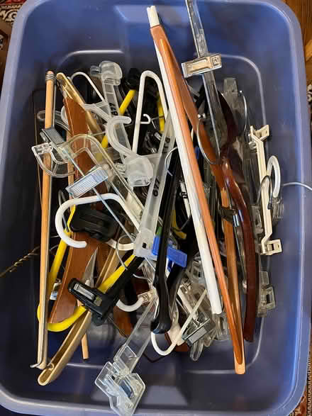 Photo of free Hangers - wood, clip, pants (Old Town Bowie) #1