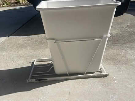 Photo of free pullout trash cabinet with trash can #1