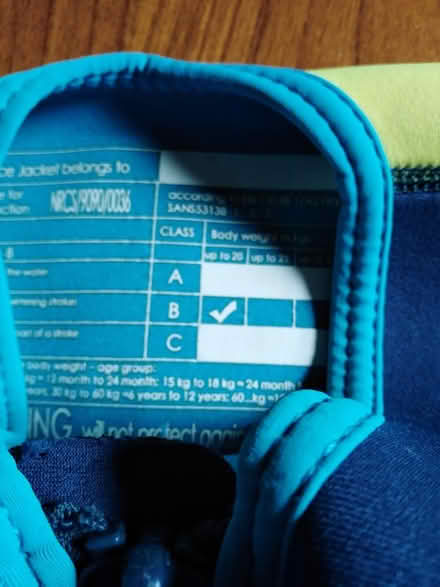 Photo of free Swimming vest / aid age 2-3 (Newbridge BA1) #2