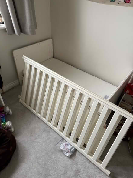 Photo of free Cotbed and mattress (Cheadle Hulme, Hazel Road, SK8) #1
