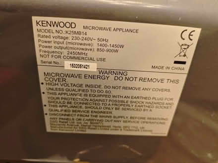 Photo of free Kenwood microwave (900W) (Purley CR8) #2