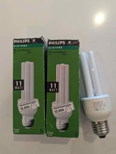Photo of free Philips Ecotone PLE-C PRO 11W Light bulbs (Weston Park) #1