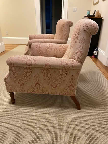 Photo of free 2 upholstered armchairs (West Newton) #3