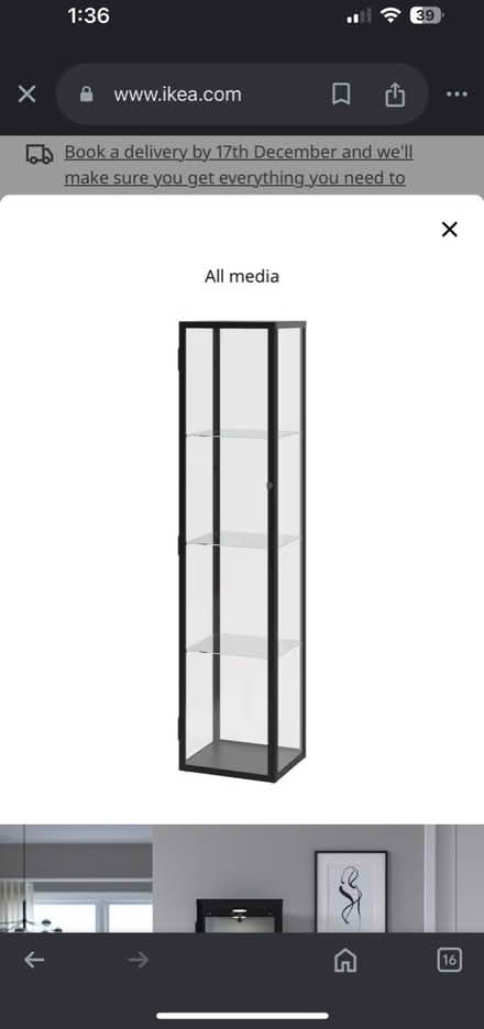 Photo of X2 glass light up Cabinet (Northolt UB5) #1