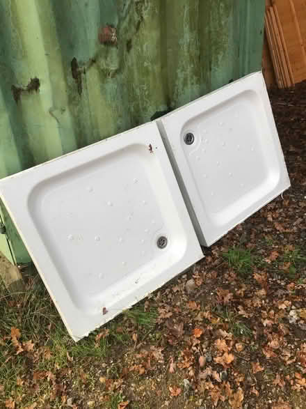 Photo of free Ceramic shower bases x 2 (RM4 Lambourne) #1