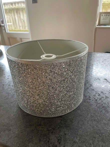 Photo of free Silver glitter ceiling lampshade (Waterlooville PO8) #3