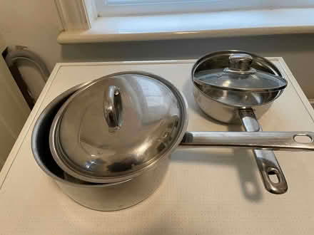 Photo of free Stainless steel saucepans (New Hinksey OX1) #1