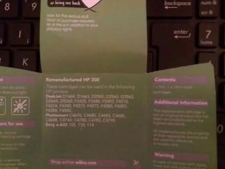 Photo of free Own-brand HP300 inkjet cartridges (Shirley borders) #1