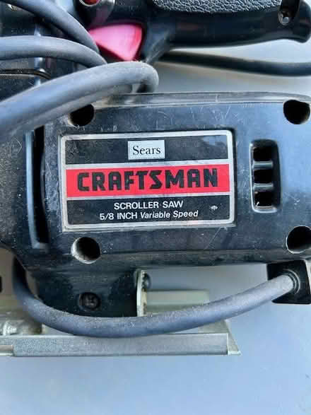 Photo of free Variable speed scroll saw, vintage (SV: El Camino and Hollenbeck) #2