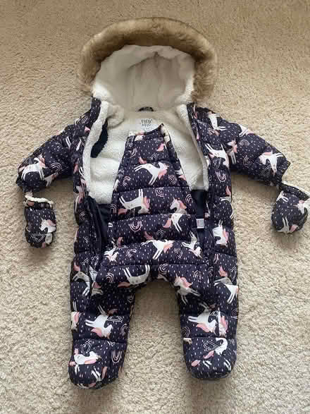 Photo of free Baby snowsuit with removal mittens (Croydon) #1