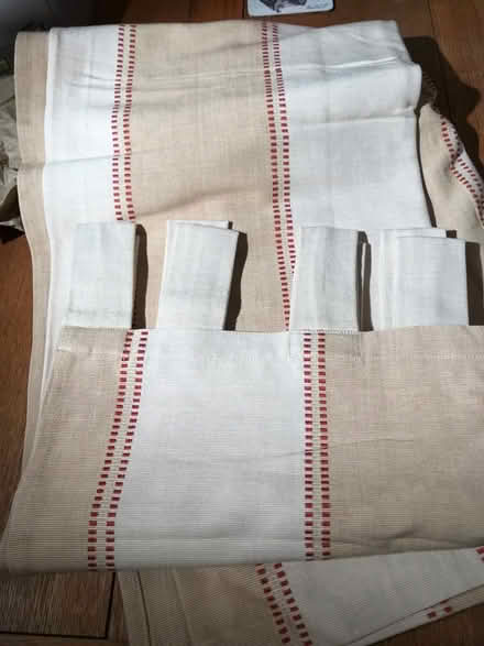 Photo of free Pair of tab-top curtains - unused (Hitchin) #1