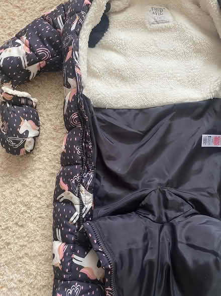 Photo of free Baby snowsuit with removal mittens (Croydon) #2