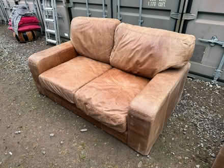 Photo of free 2 X leather sofas (Bradford on Avon BA15) #2