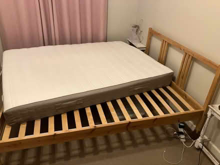 Photo of free IKEA double bed frame and mattress (Central Lancaster LA1) #1