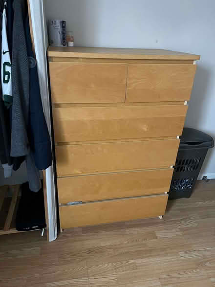 Photo of free Chest of drawers & 2 bedside Cabinets (Mill Green AL7) #1