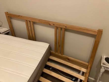 Photo of free IKEA double bed frame and mattress (Central Lancaster LA1) #2