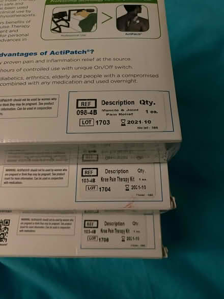 Photo of free Actipatch pain relief (Crawley RH11) #3