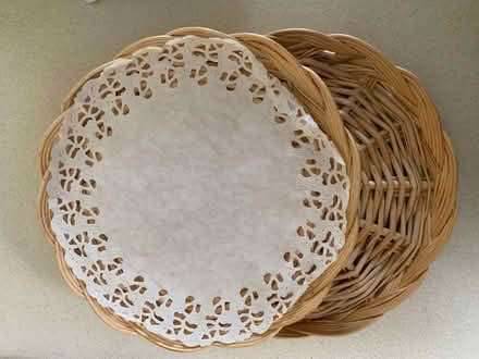 Photo of free Woven wicker? display trays/plates (Barnard's Green WR14) #1