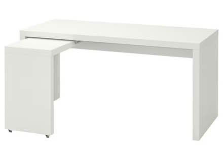 Photo of free IKEA Malm desk with pull out panel (Wokingham RG40) #1