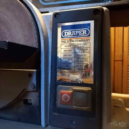 Photo of free Draper 350w 4 x 8 Belt and Disc Sander (Kendal LA9) #1