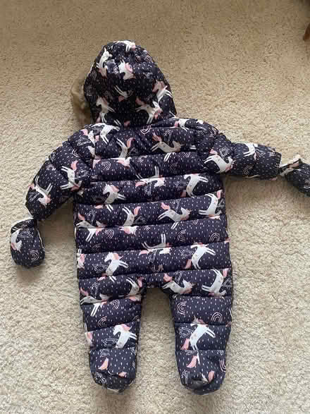 Photo of free Baby snowsuit with removal mittens (Croydon) #4