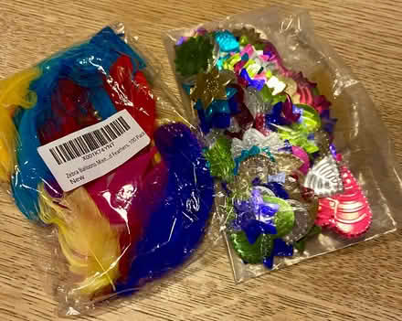 Photo of free Craft feathers and shiny shapes (Weston) #2